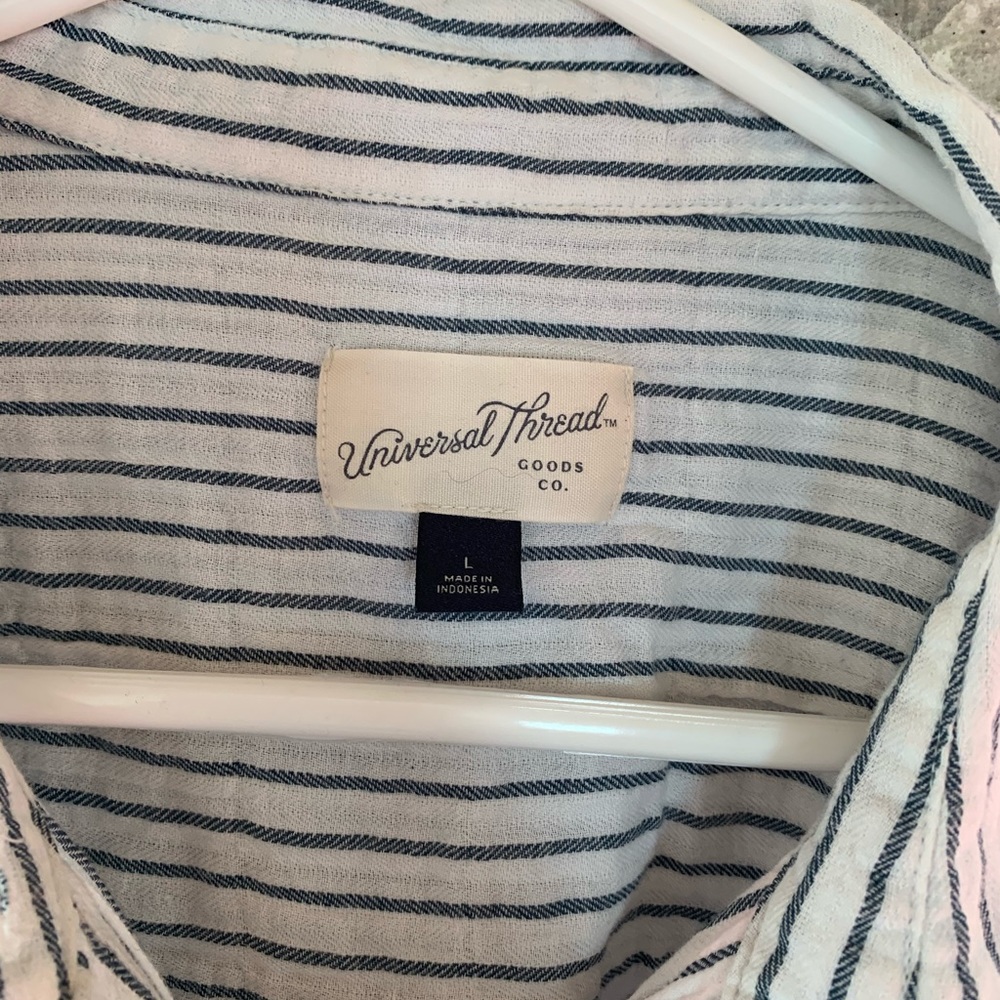 Universal Thread Striped Button Down - L - Picture 2 of 3